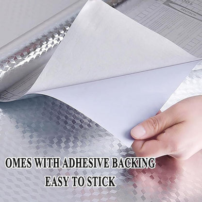Peel & Stick Aluminum Foil Wallpaper~~